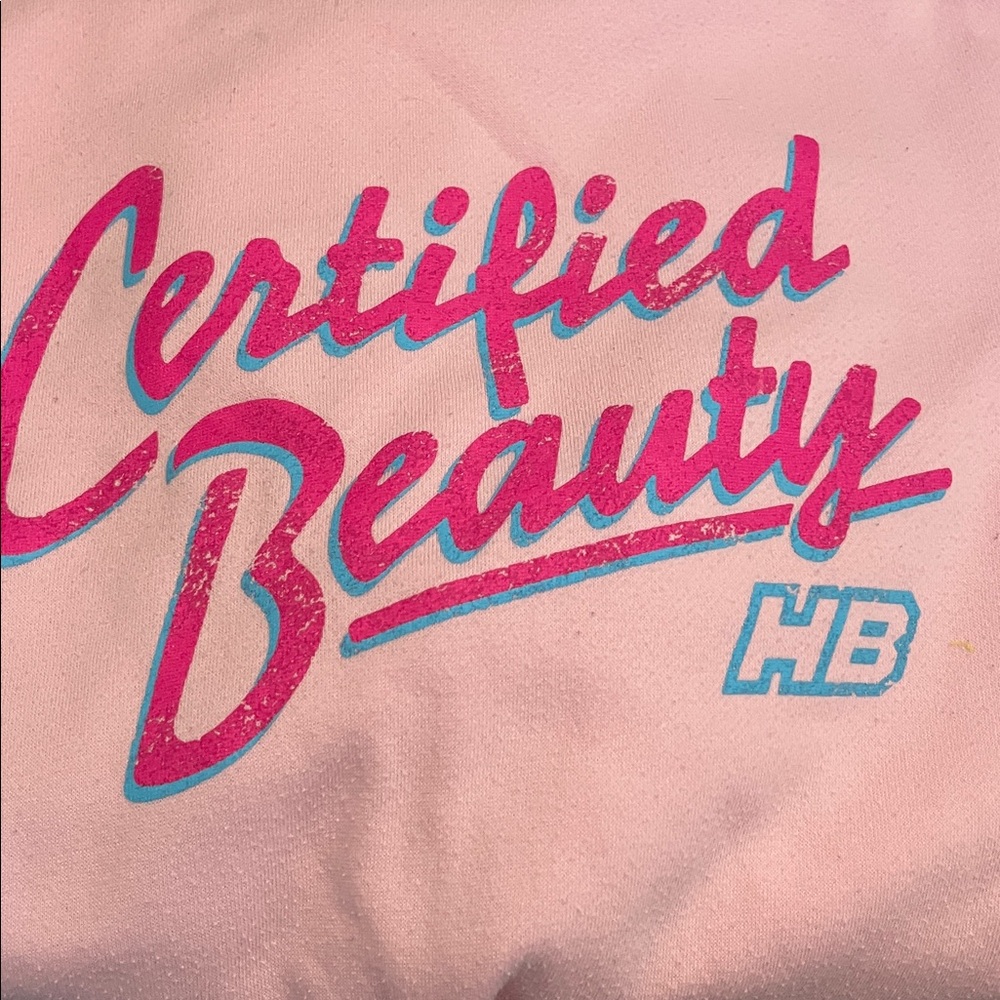Certified Beauty Pink Graphic Hoodie